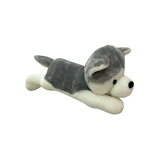 huskie lying 2 peluche
